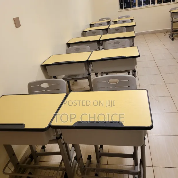Adjustable School Classroom Desk and Chair Set - 1