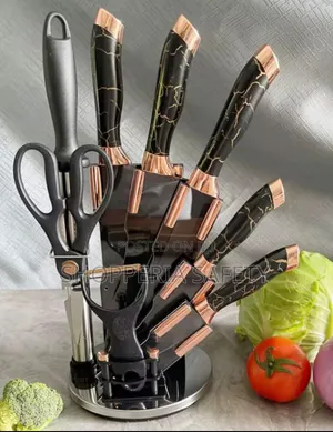 New Kitchen Knife Set - Marble Color