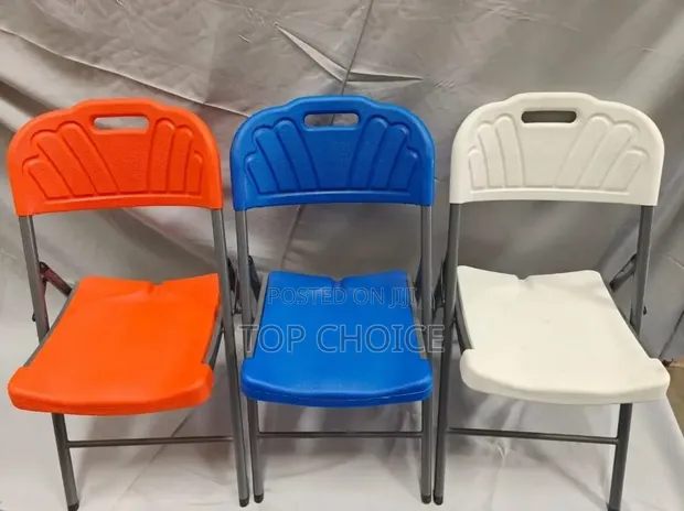 Durable Plastic Folding Chairs (Brand New) - 1