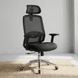 Adjustable Lumbar Support Office Chair - Black - 5