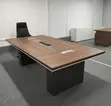 12-Seater Office Boardroom Table - Brown - 1