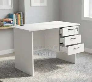 White 1.0M Study Desk