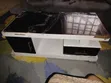 Modern Coffee Table / TV Stand with Cracked Glass Top - 1