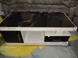 Modern Coffee Table / TV Stand with Cracked Glass Top - 2