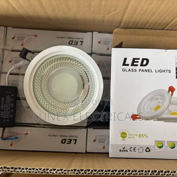 Recessed Ceiling Light - 3 Color Glass Panel - 1