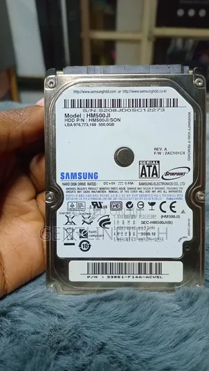 Samsung 500GB Internal Hard Drive