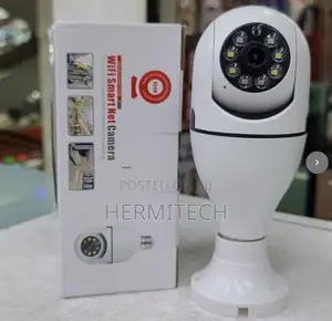 Wireless WiFi Smart Bulb PTZ Camera - 360° Indoor Security