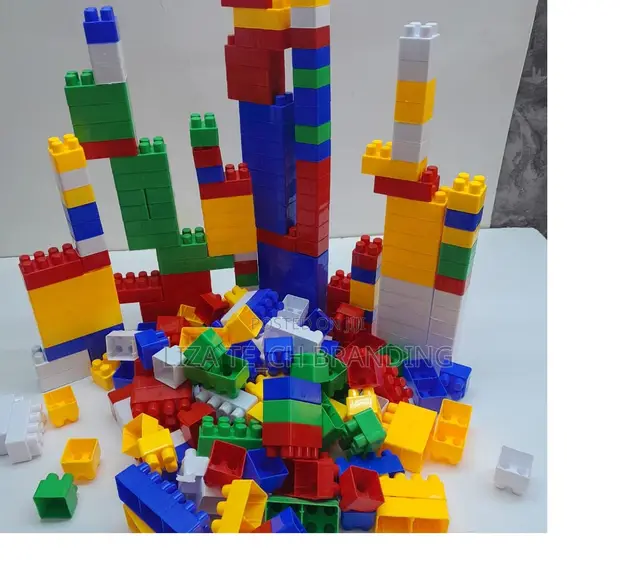 130-Piece Large Toddler Building Blocks Set (Ages 1-5) - 1