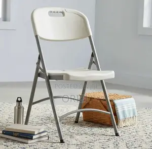 White Foldable Plastic Camping Chair