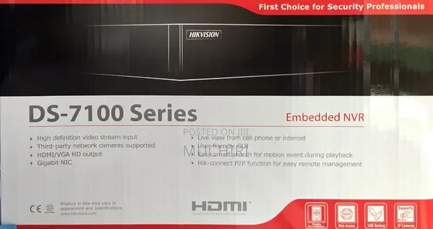 Hikvision 8-Channel NVR Video Recorder DS-7108NI-Q1/8P - 1