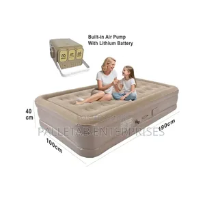 Inflatable Queen/King Size Airbed Mattress with Built-in Pump