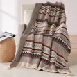 Bohemian Knitted Throw Blanket with Tassels - 2