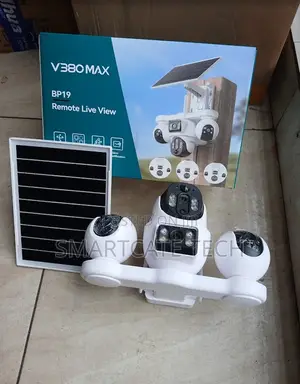 V380 Pro 4-Lens Solar PTZ Wireless CCTV Camera