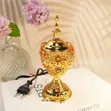 Luxury Electric Incense Burner - Gold Filigree - 2