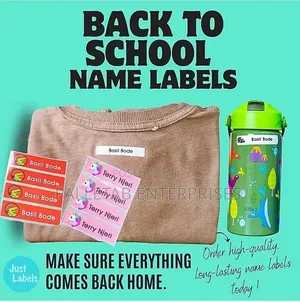 Permanent Iron-on Uniform Labels