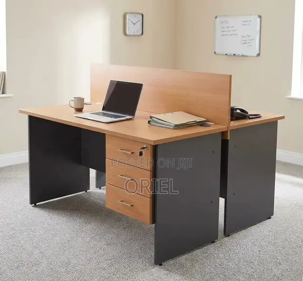 2-Seater Staff Workstation - Locally Made - 1