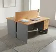 2-Seater Staff Workstation - Locally Made - 2