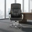 Leather Adjustable Swivel Office Chair - 3