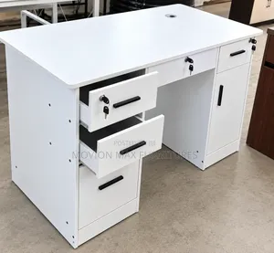 Boss Office Products Executive Desk - White