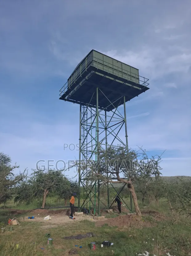 Eva 50,000L Elevated Steel Water Tank - 1