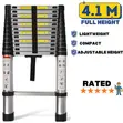 4.1m Telescopic Aluminium Ladder - 1