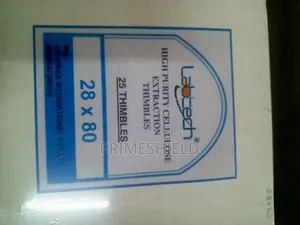 High Purity Cellulose Extraction Thimbles - Multiple Sizes