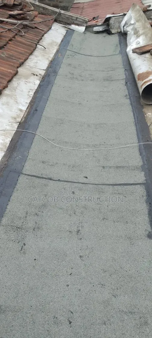 Concrete Gutter Waterproofing with APP Membrane - 1