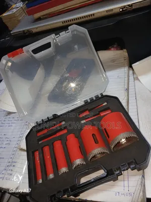 12-Piece Diamond Core Drill Bit & Hole Saw Set