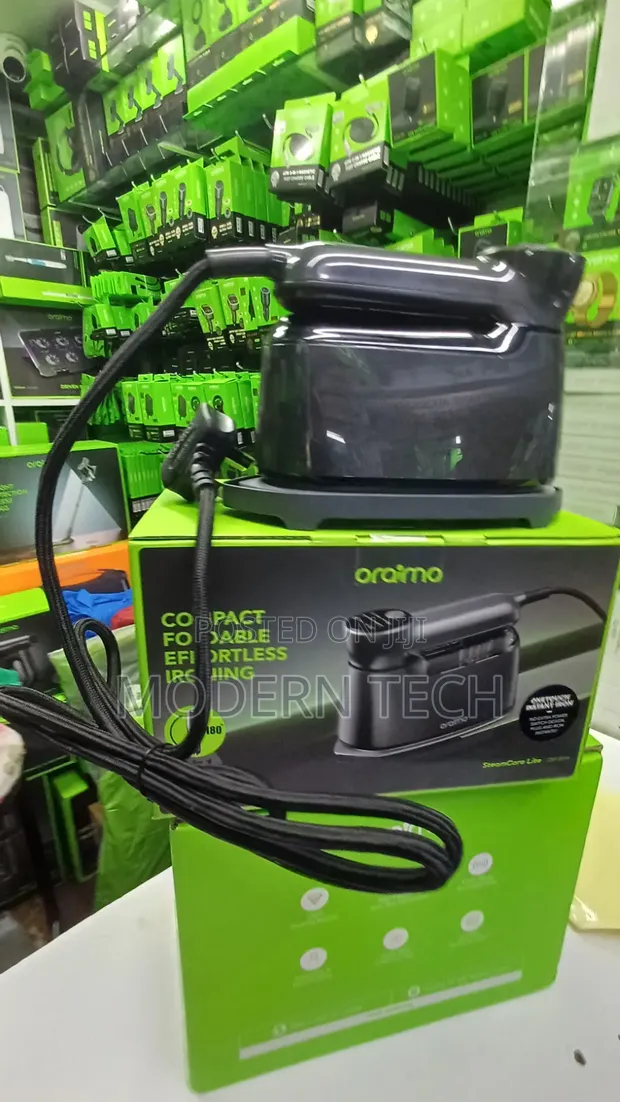 Oraimo Foldable Steam Iron - 180° Rotating Handle, 6 Modes - 1
