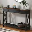 Contemporary Wood Console Table for Living Room - 3