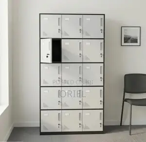 15-Compartment Office Locker Cabinet