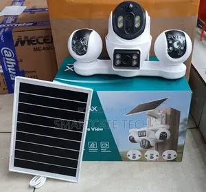 4G V380 Pro 4-Lens Solar PTZ Security Camera - Outdoor