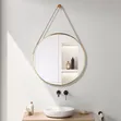 Nordic Wall Hanging Decorative Mirror - Gold - 1