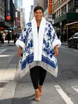 Warm Trendy Ladies Shawl - 1
