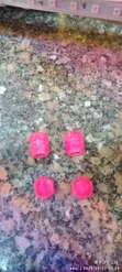 Pink Glow Car Wheel Nozzle Caps - 2