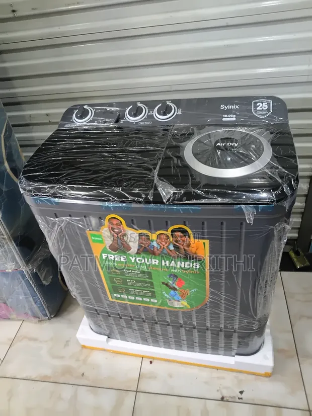 Syinix 10kg Twin-Tub Washing Machine - 1