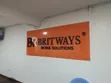 2D/3D Signage - Orange Aluminium Panel - 2