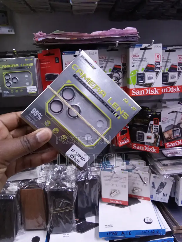 White Camera Lens Protector for iPhone 17 Pro - 1