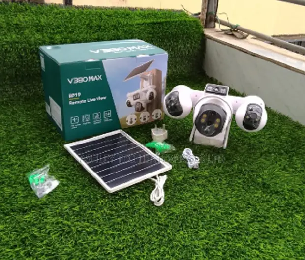 V380 Max BP19 4G 4-Lens Solar PTZ CCTV Camera - 1