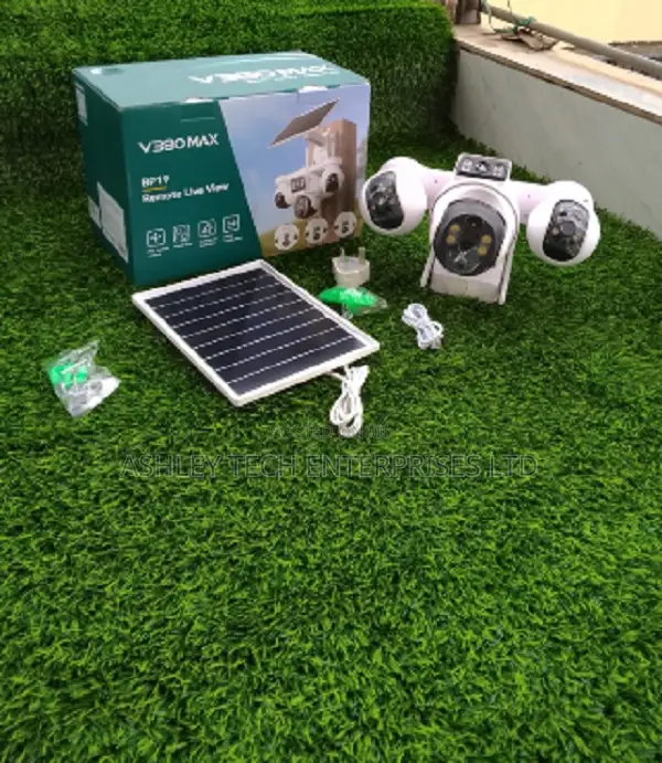 V380 Max BP19 4G 4-Lens Solar Security Camera - 1