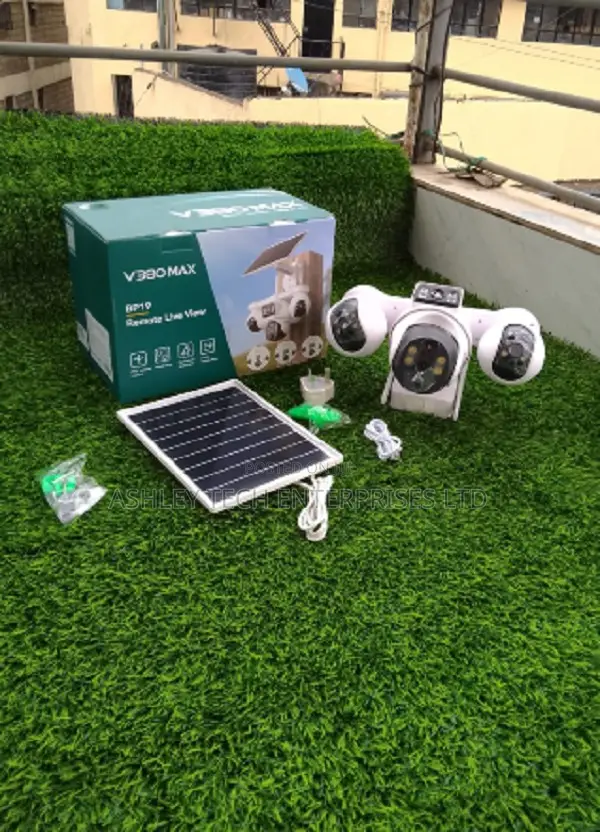 V380 Max BP19 4G Solar PTZ Camera - 4 Lens - 1