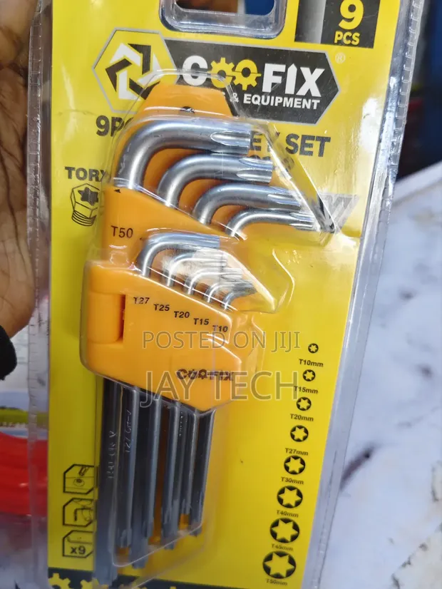 Coofix 9-Piece Extra Long Torx Key Set (T10-T50) - 1