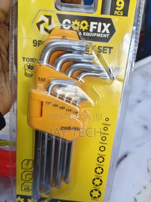 Coofix 9-Piece Extra Long Torx Key Set (T10-T50)