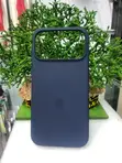 Dark Blue Silicone Protective Case for Apple iPhone 17 Pro Max - 1