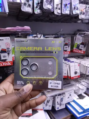 Silver iPhone 17 Pro Camera Lens Protector