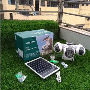 V380 Max 4G 4-Lens Solar Security Camera
