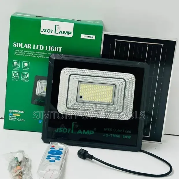 JSOT JS-TM60 60W Solar LED Flood Light - 1