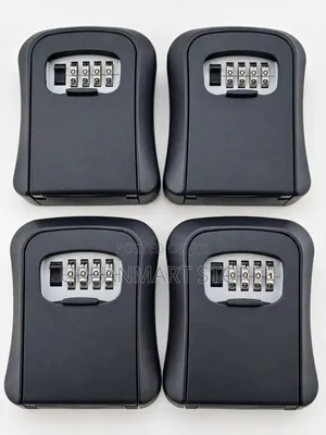 Brand New 4-Digit Password Key Lock Box - Black