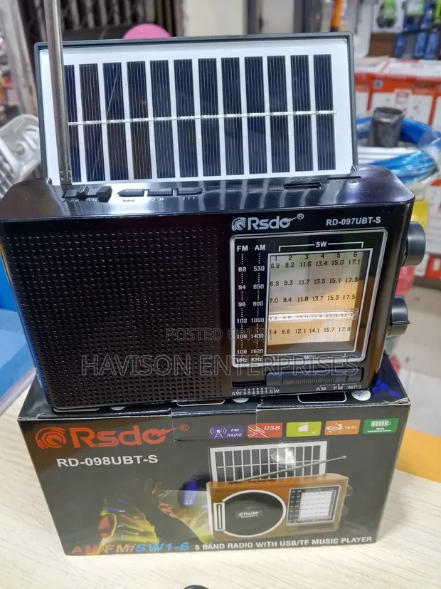 RD-098UBT-S Solar Radio - 1