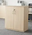 2-Door Office Credenza - Compact Wooden Storage Cabinet - 5